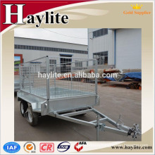 high quality cargo box trailer with mesh cage